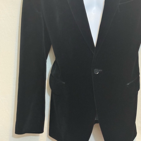 B-272 Men’s Banana Republic Black Lined Blazer‎ Suit Jacket Size 42R - Picture 2 of 16